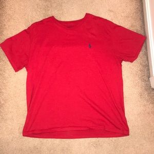 Polo Ralph Lauren red t-shirt. Size L